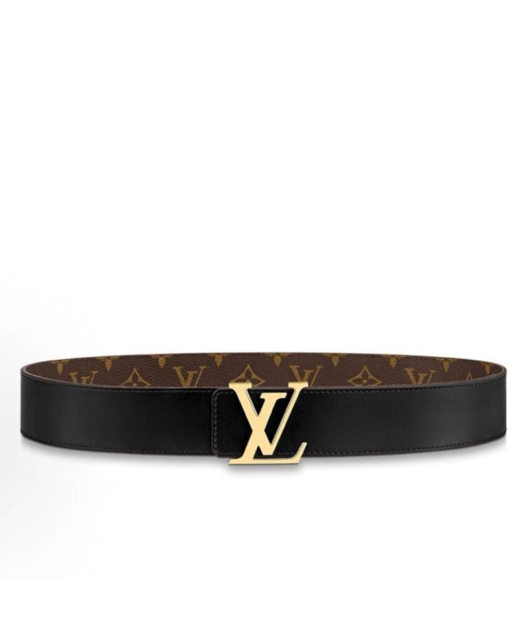 LOUIS VUITTON Коричневый кожаный ремень, фото 2