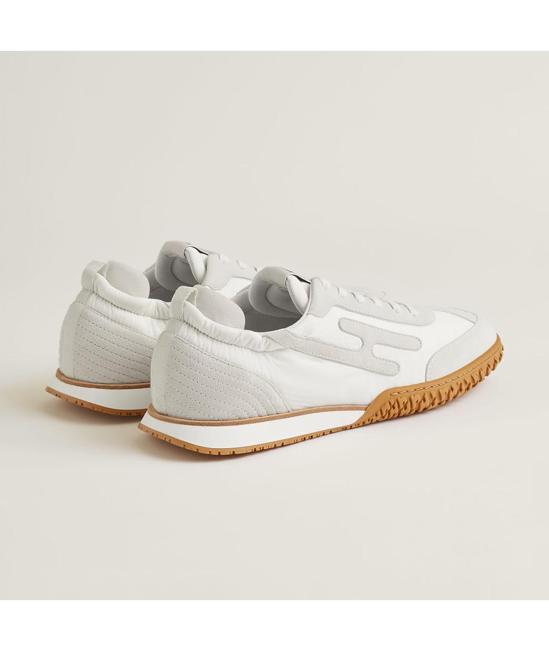 HERMES Серые синтетические низкие кроссовки / кеды, фото 3