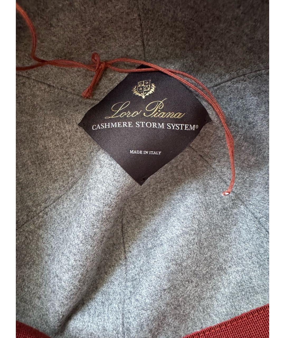 LORO PIANA Синяя кашемировая кепка/бейсболка, фото 5