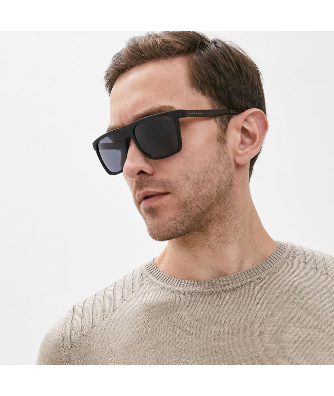 HUGO BOSS Синие пластиковые солнцезащитные очки, фото 3