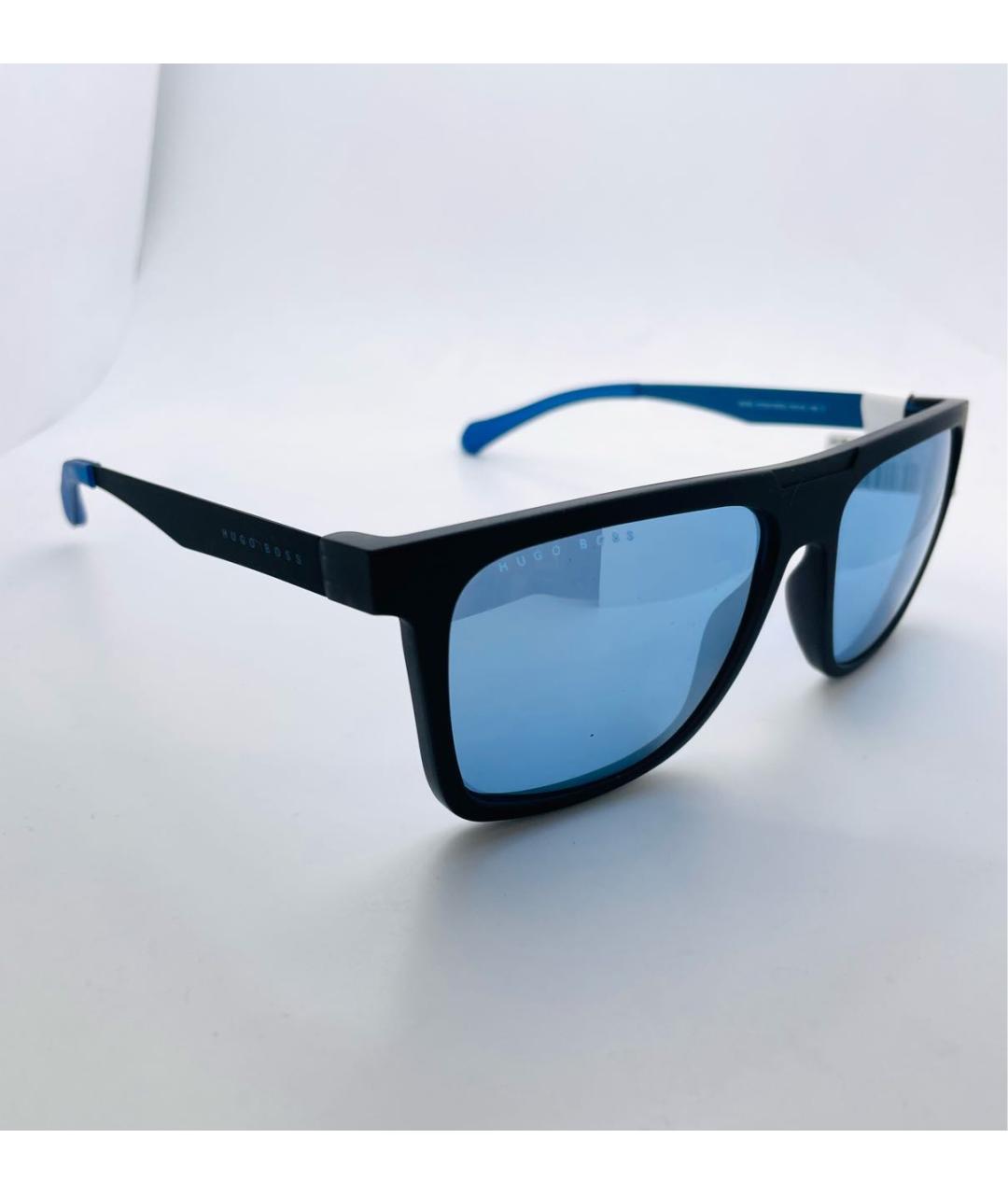 HUGO BOSS Синие пластиковые солнцезащитные очки, фото 5