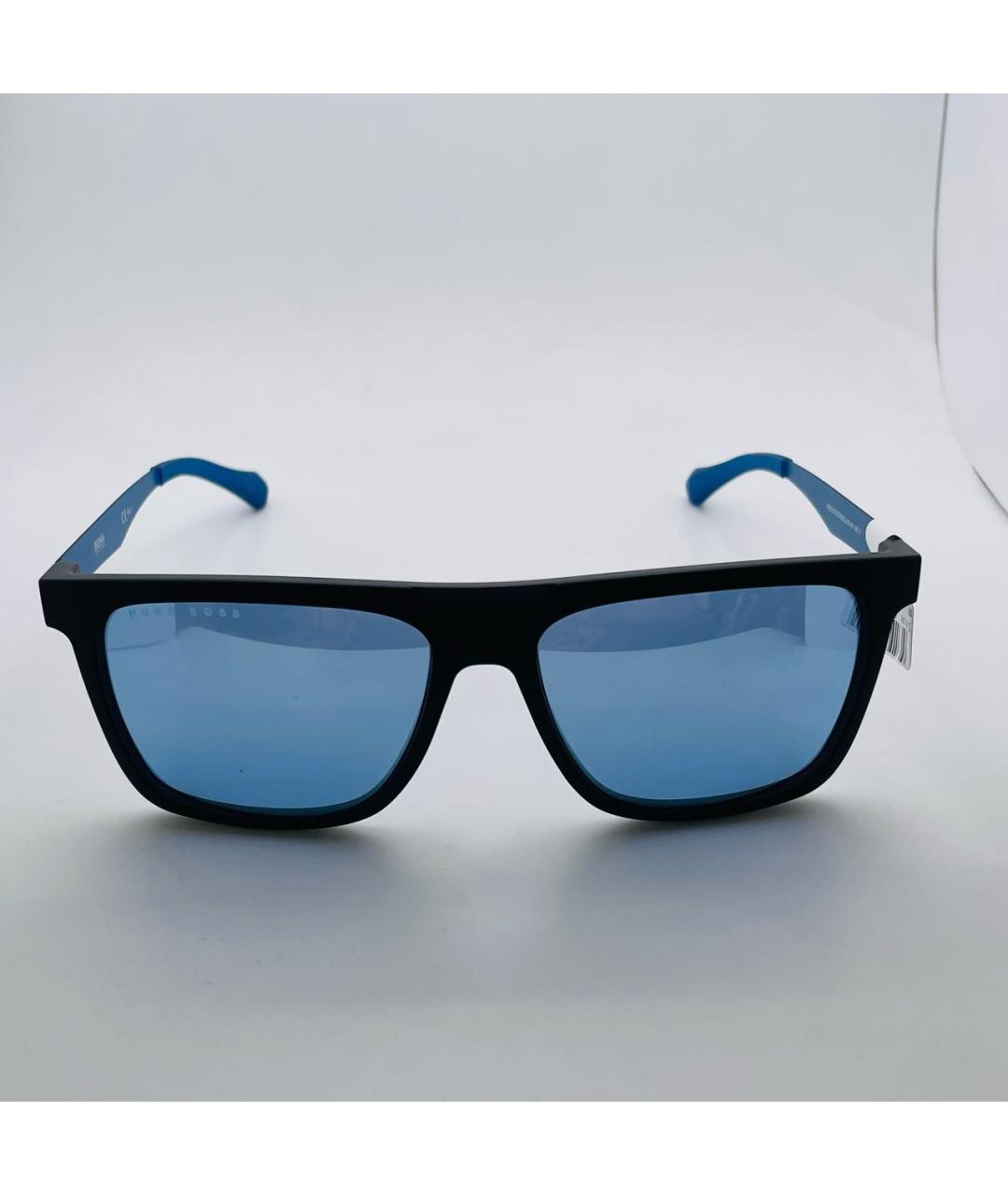 HUGO BOSS Синие пластиковые солнцезащитные очки, фото 4