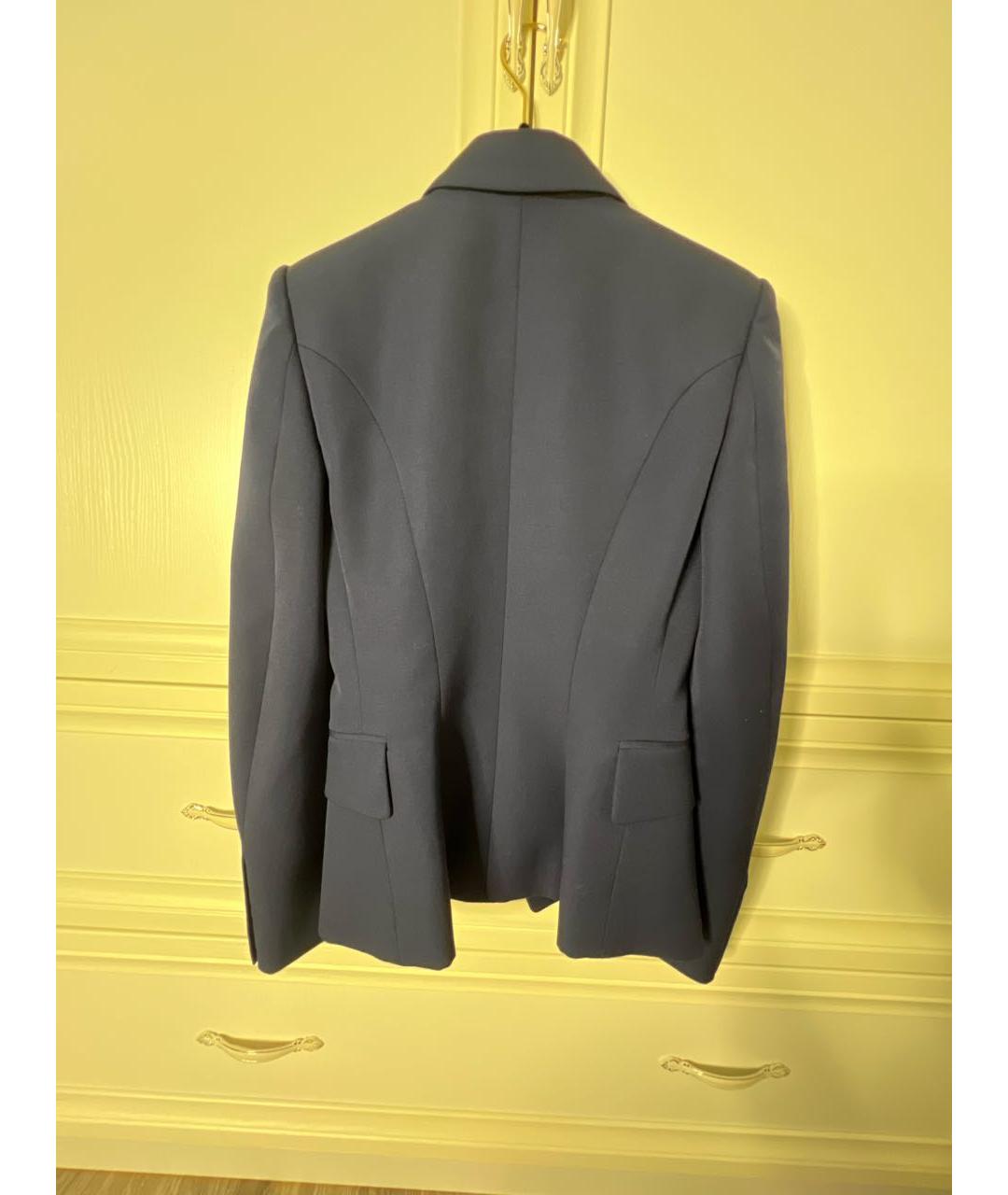 BALMAIN Темно-синий шерстяной жакет/пиджак, фото 2