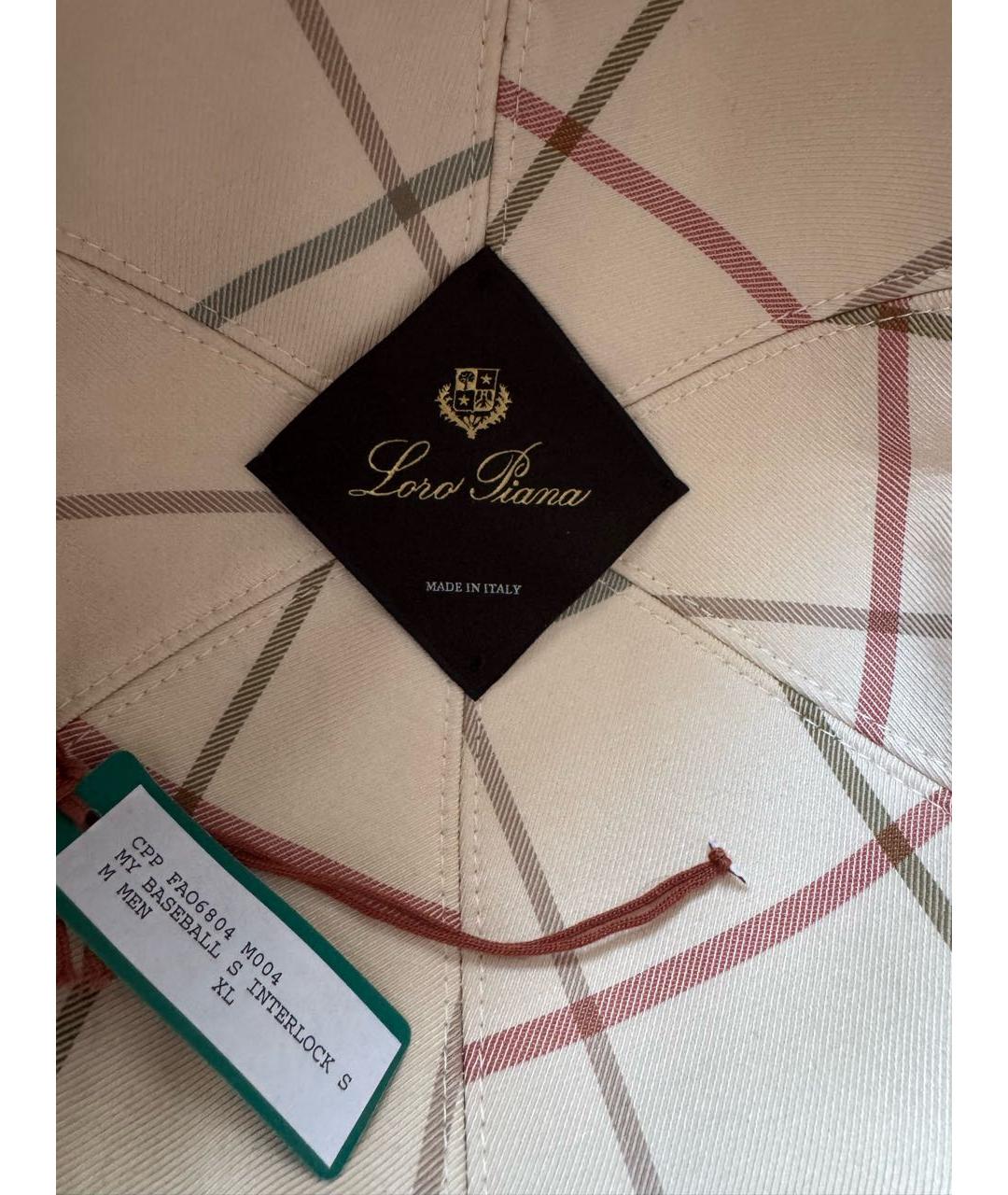 LORO PIANA Серая хлопковая кепка/бейсболка, фото 6