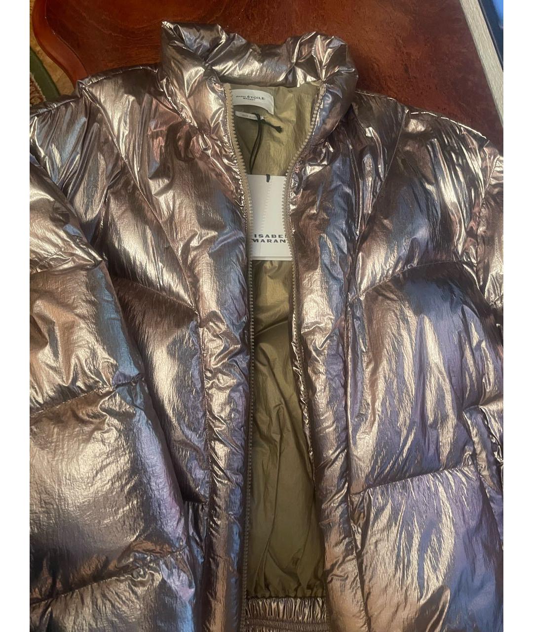 ISABEL MARANT Золотая полиэстеровая куртка, фото 7