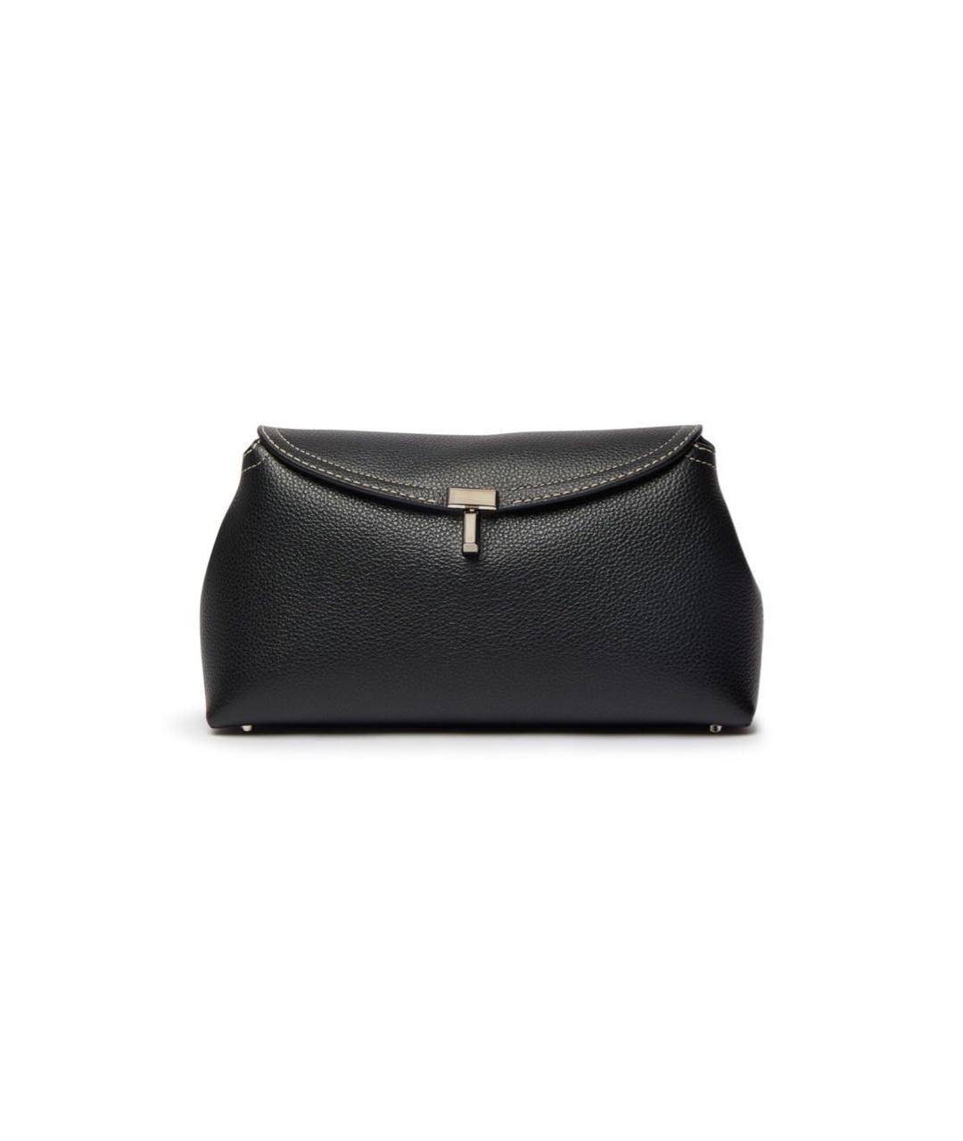 TOTEME Черная кожаная сумка через плечо, фото 5