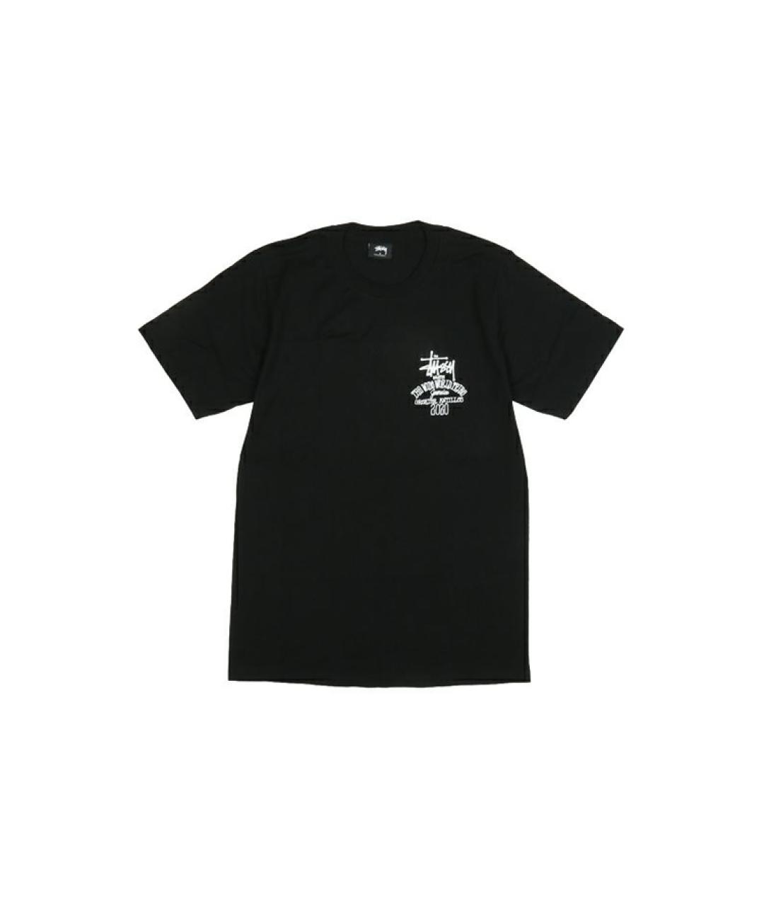 STUSSY Черная футболка, фото 1