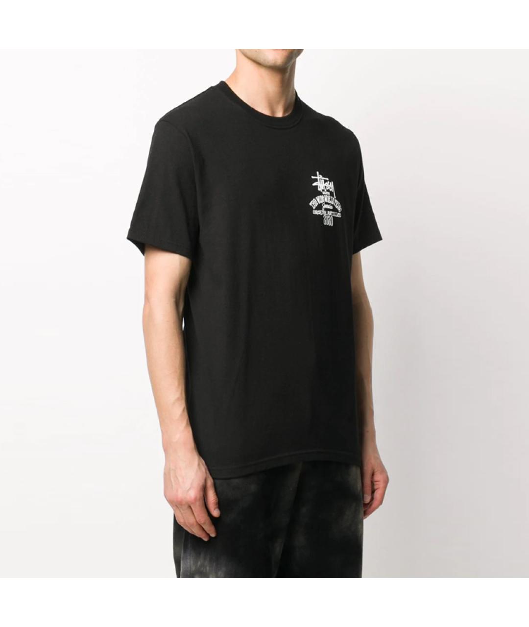 STUSSY Черная футболка, фото 5