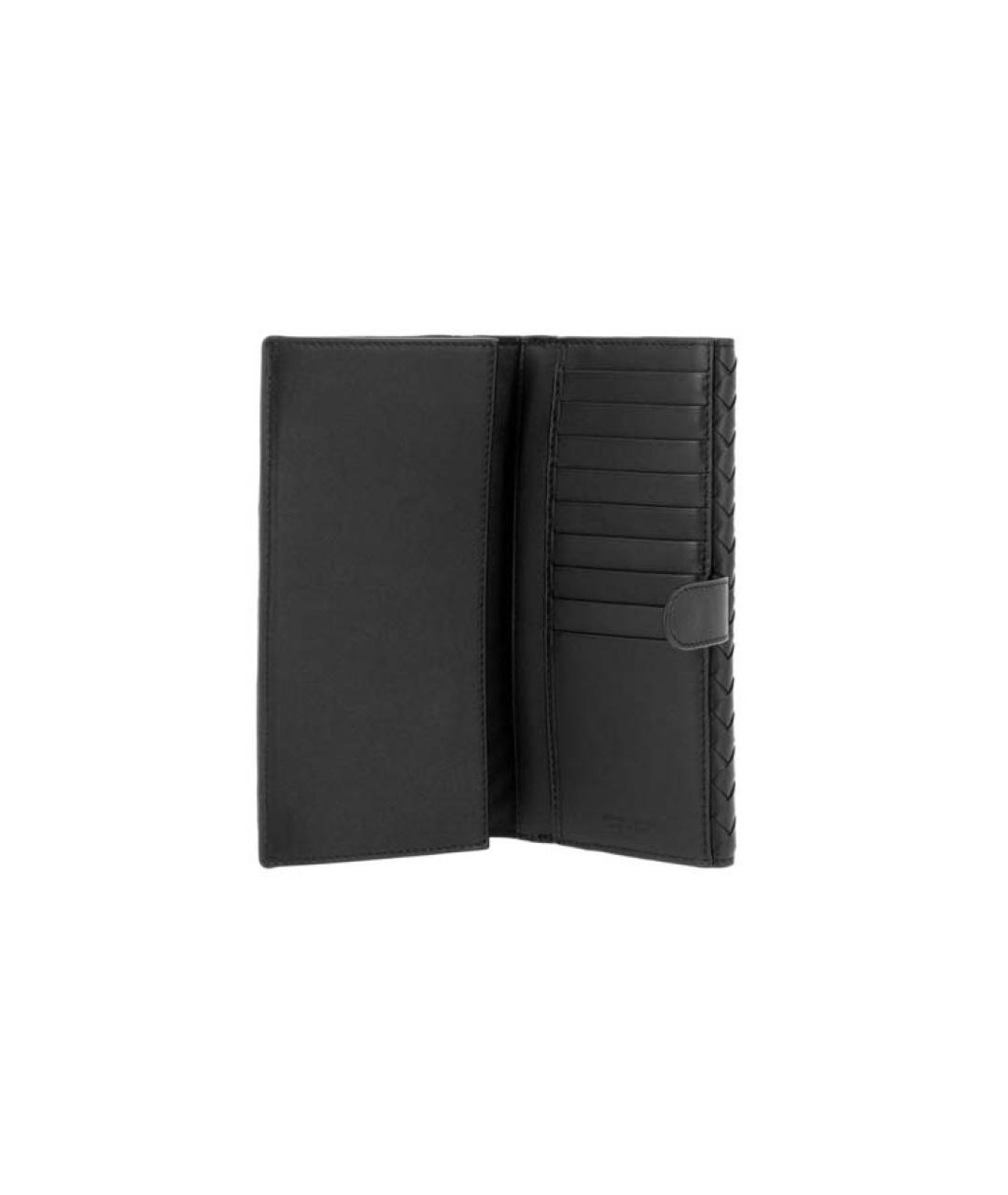 BOTTEGA VENETA Черный кожаный кошелек, фото 2