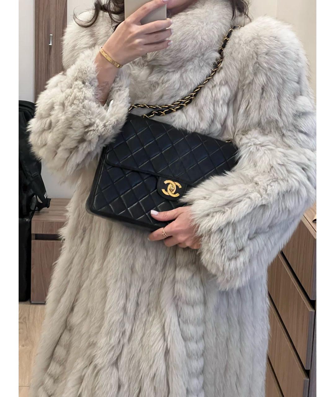 CHANEL Черная кожаная сумка через плечо, фото 6