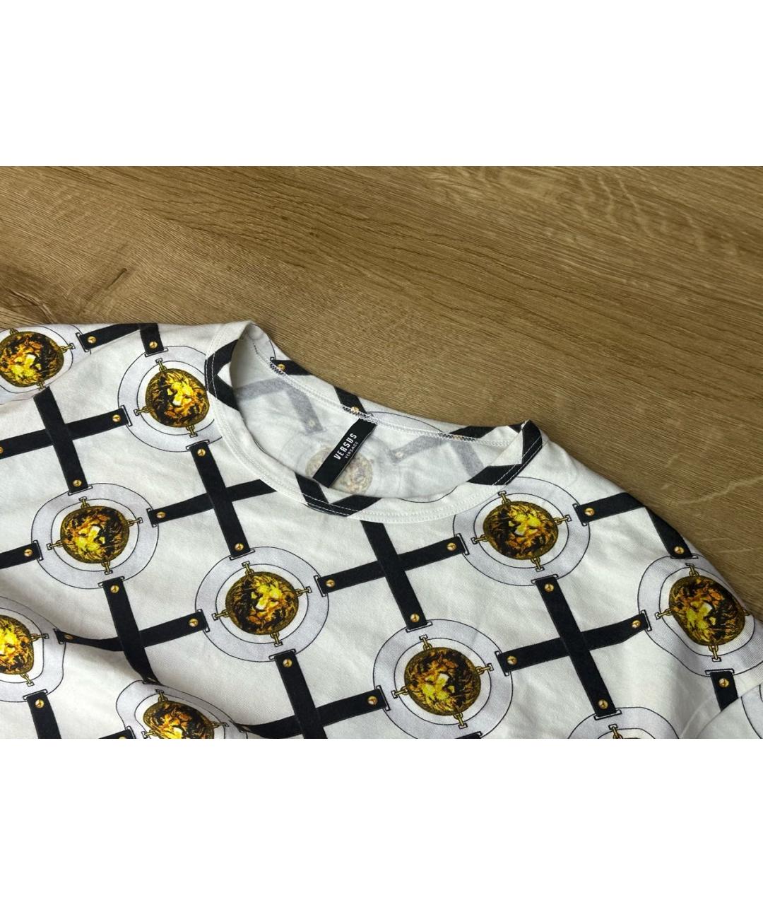 VERSUS VERSACE Белая хлопковая футболка, фото 3