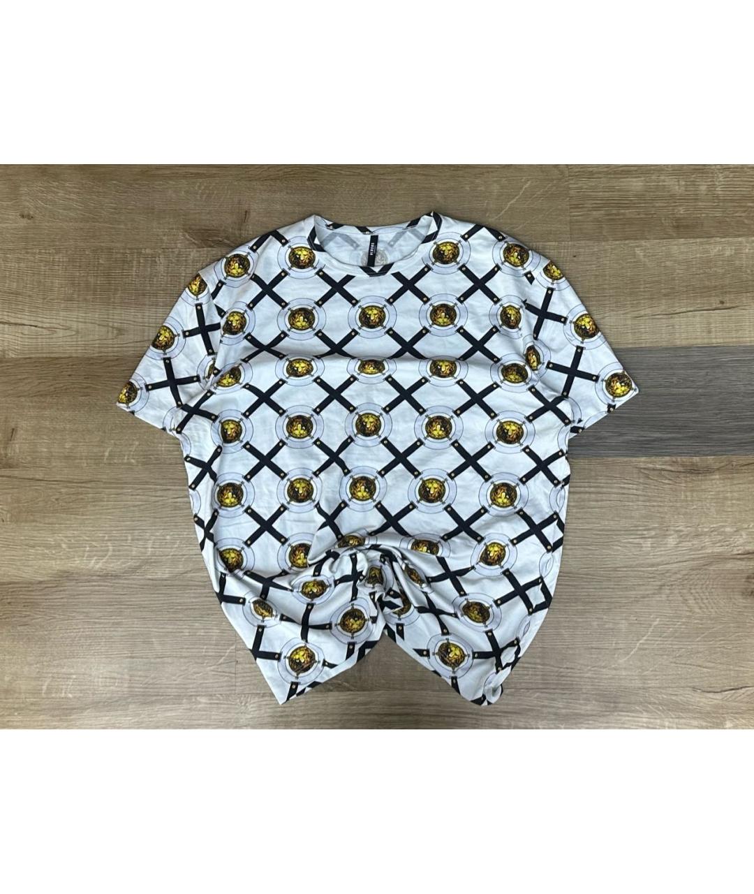 VERSUS VERSACE Белая хлопковая футболка, фото 2