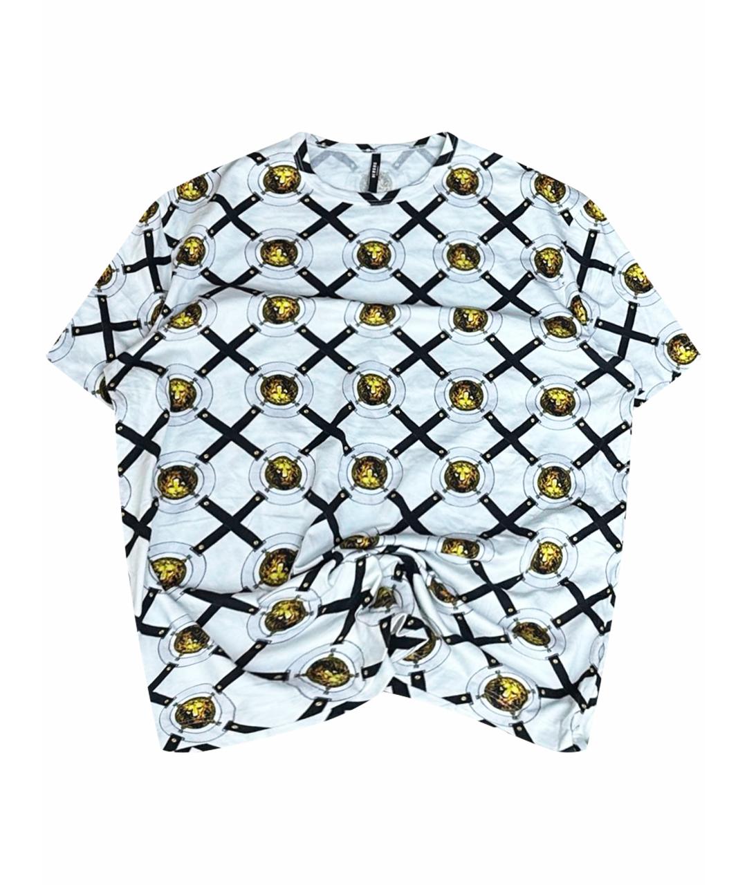 VERSUS VERSACE Белая хлопковая футболка, фото 1