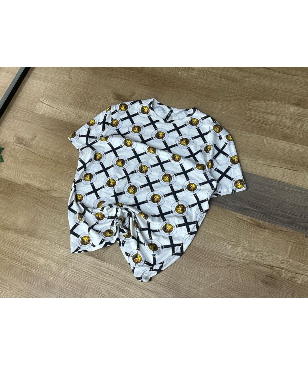 VERSUS VERSACE Белая хлопковая футболка, фото 5