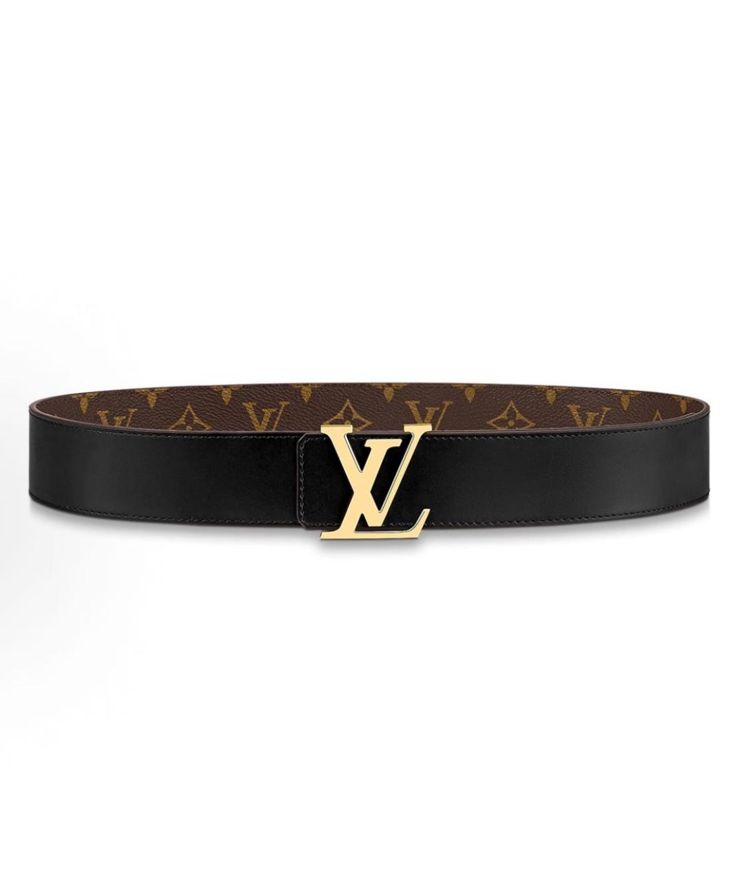 LOUIS VUITTON Коричневый кожаный ремень, фото 2