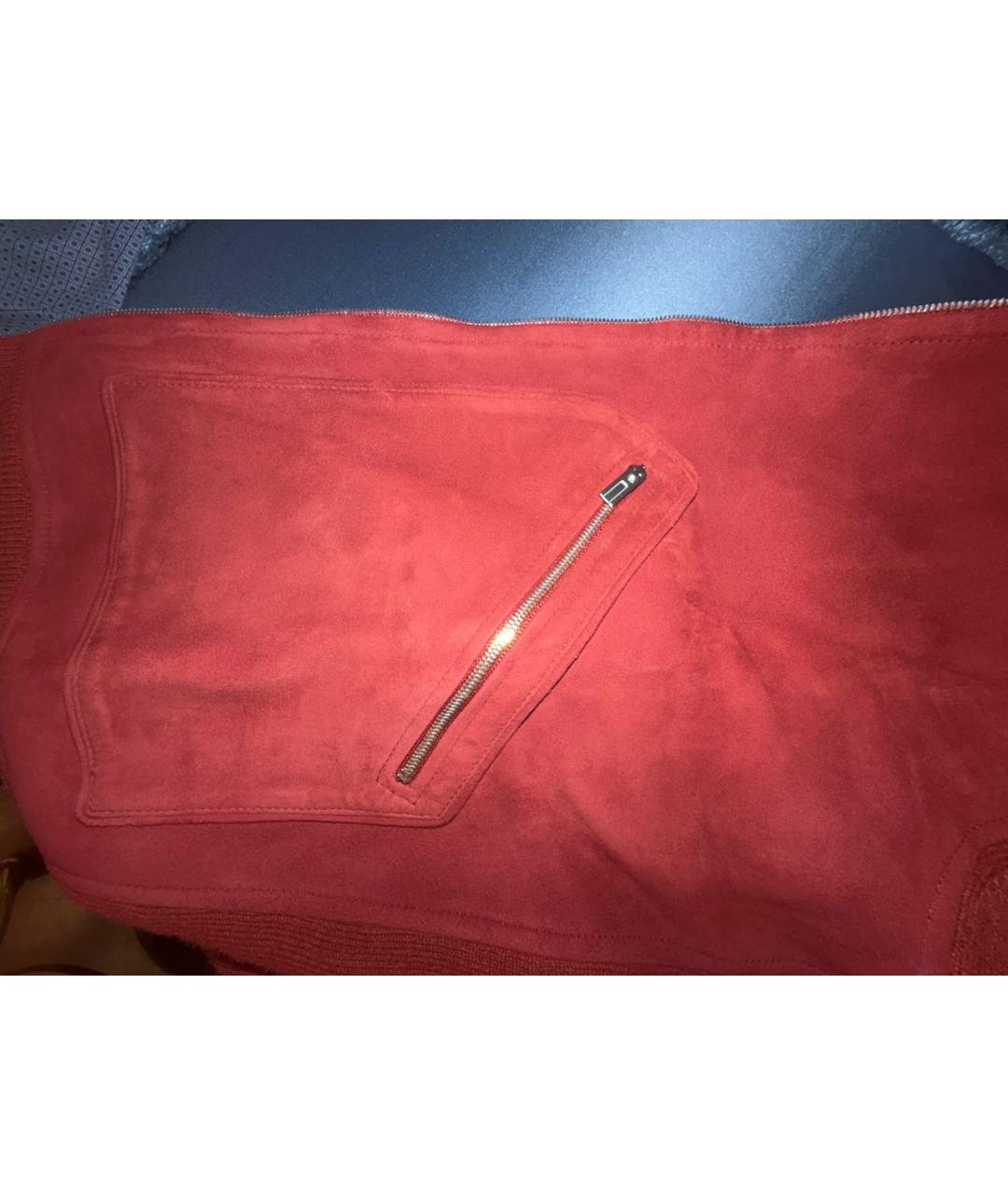 HERMES Красная кашемировая куртка, фото 4