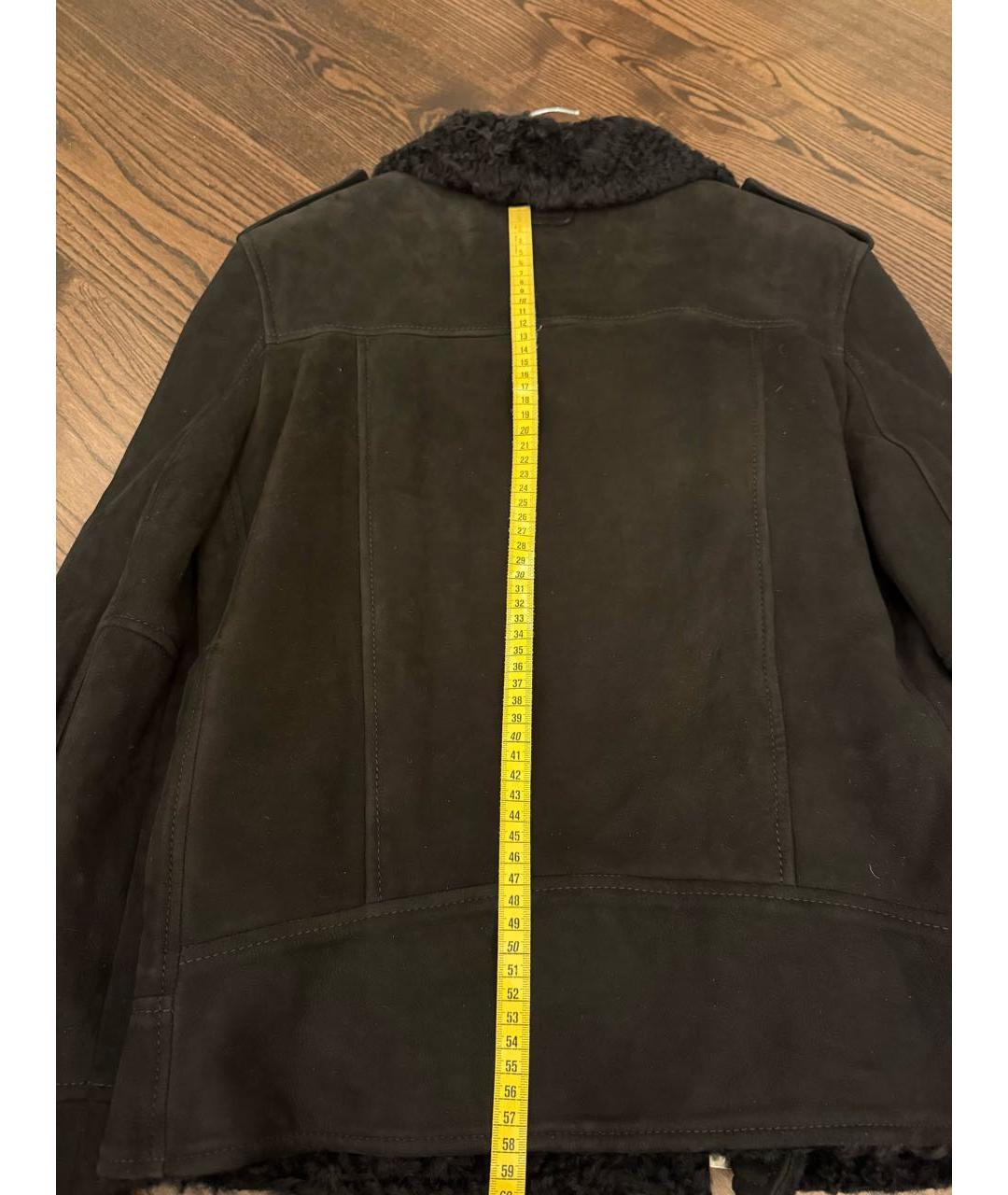 GUCCI Черная замшевая дубленка, фото 3