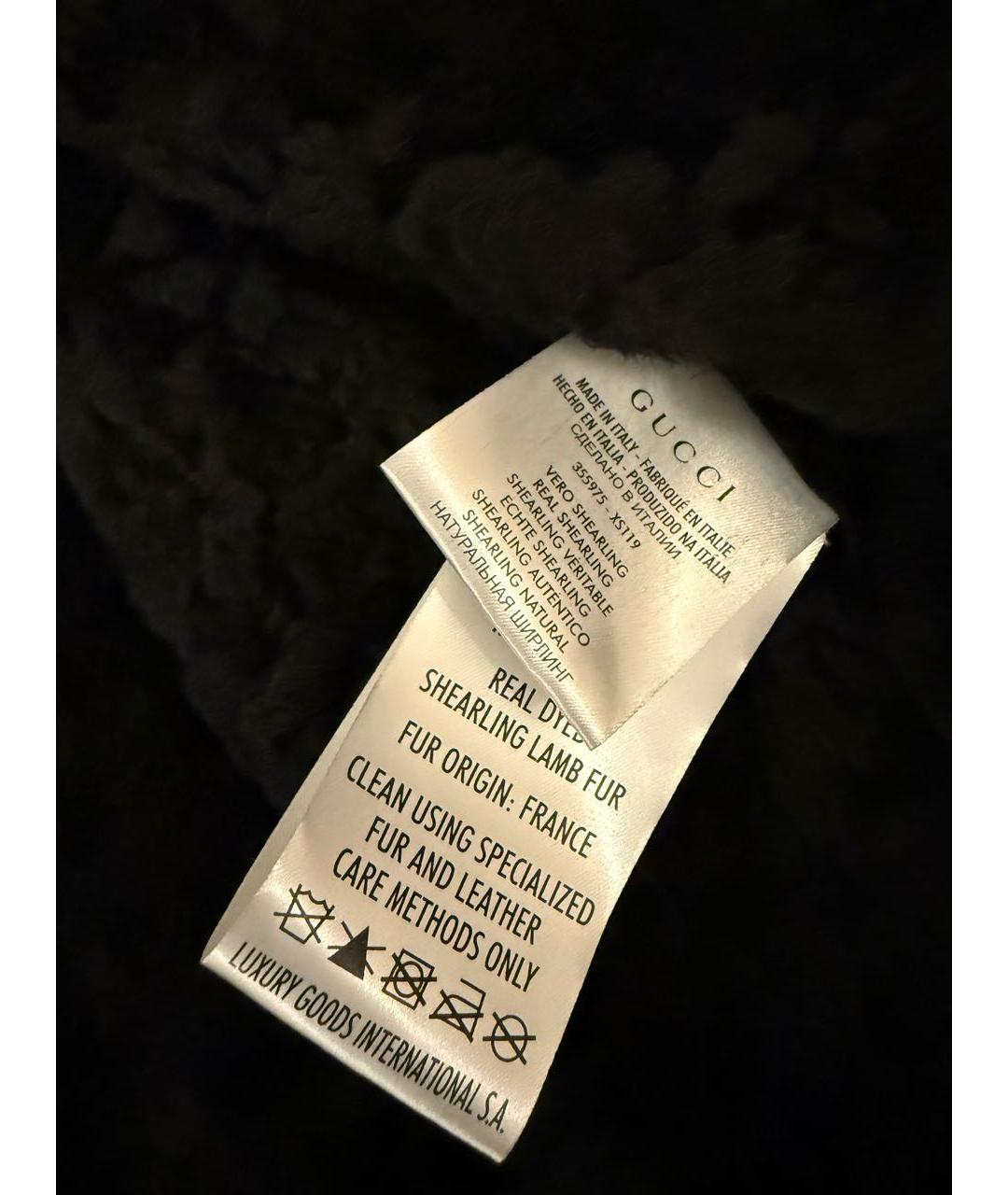 GUCCI Черная замшевая дубленка, фото 6