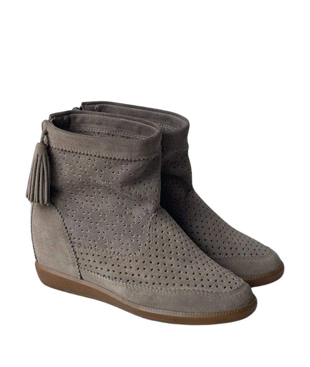ISABEL MARANT Серые ботинки, фото 1