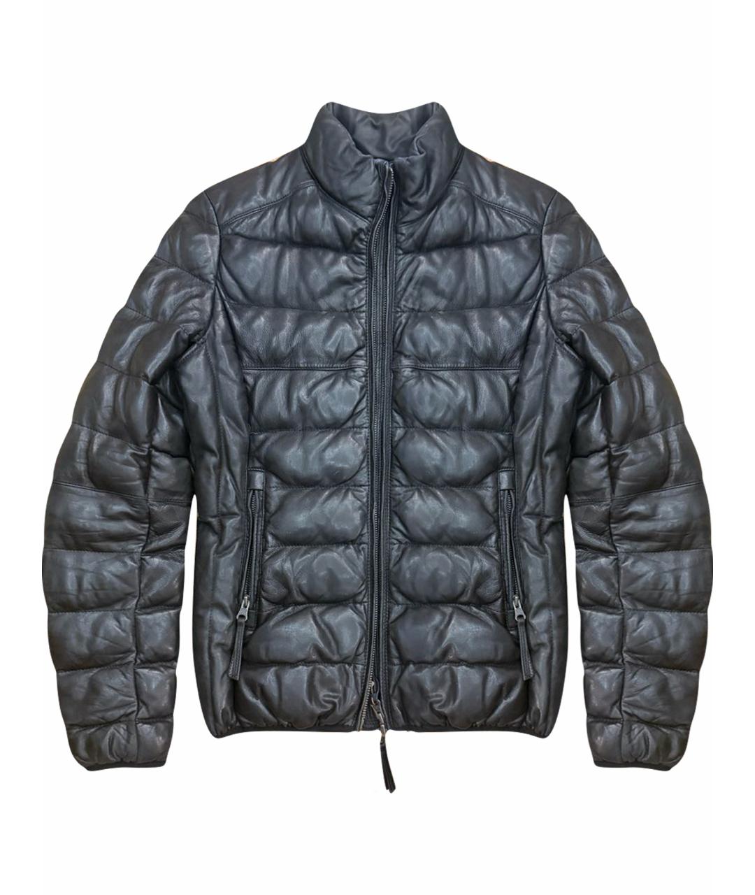 PARAJUMPERS Черная кожаная куртка, фото 1