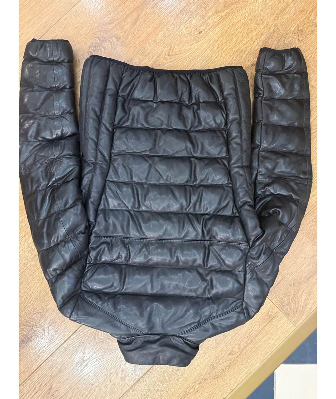 PARAJUMPERS Черная кожаная куртка, фото 2