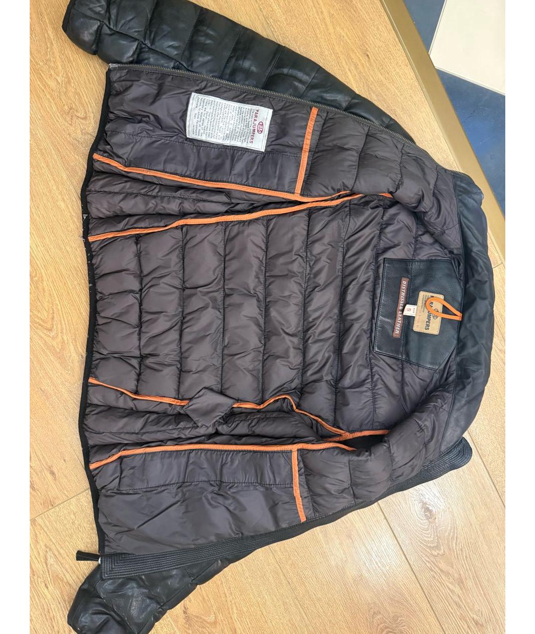 PARAJUMPERS Черная кожаная куртка, фото 4