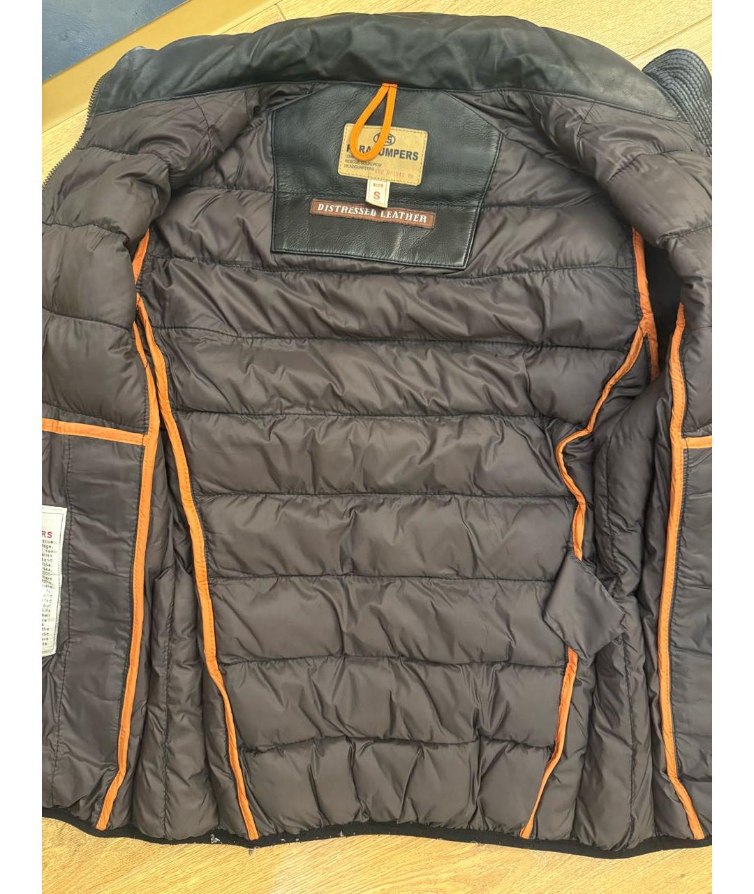 PARAJUMPERS Черная кожаная куртка, фото 3