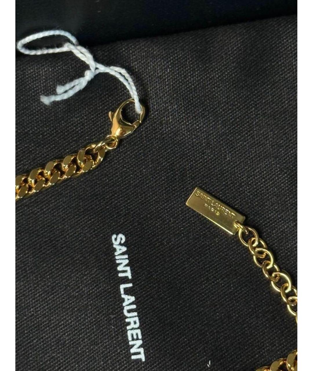 SAINT LAURENT Золотой браслет, фото 4