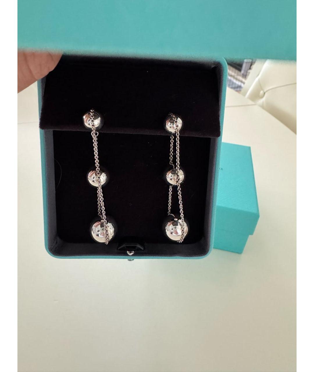 TIFFANY&CO Серебряные серебряные серьги, фото 2