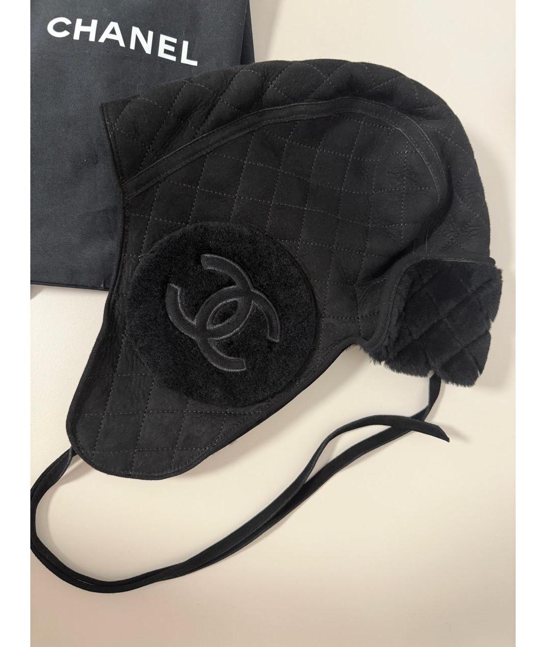 CHANEL Черная шапка, фото 4