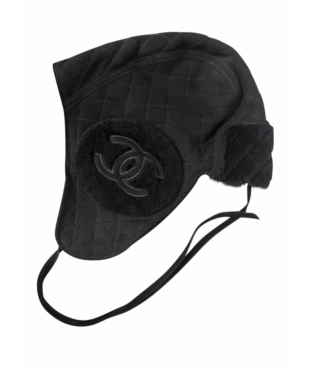 CHANEL Черная шапка, фото 1