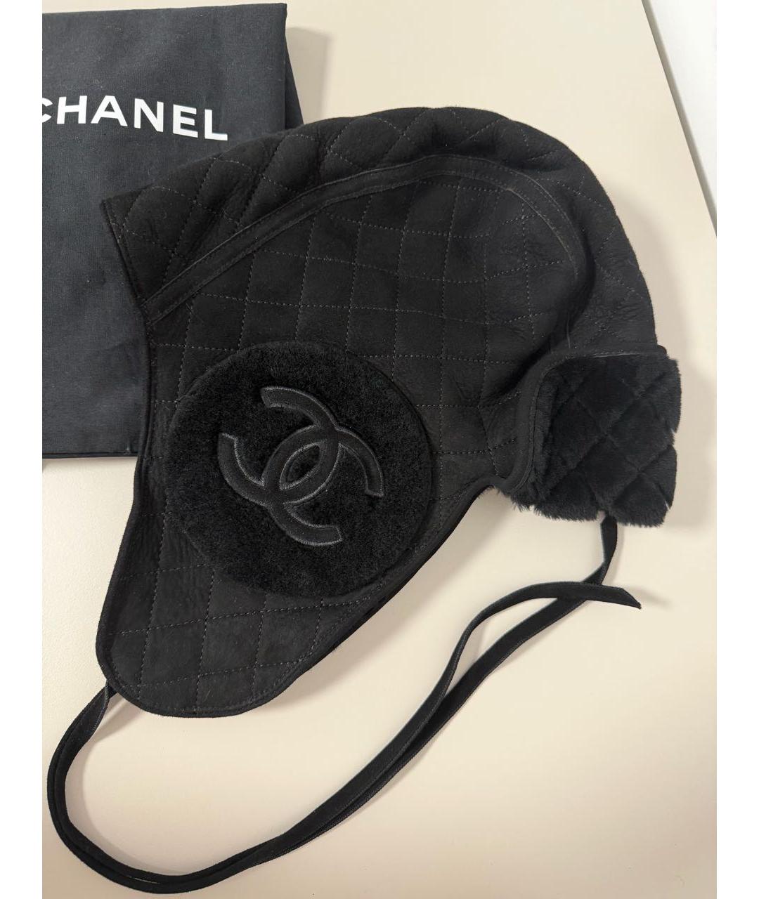 CHANEL Черная шапка, фото 3
