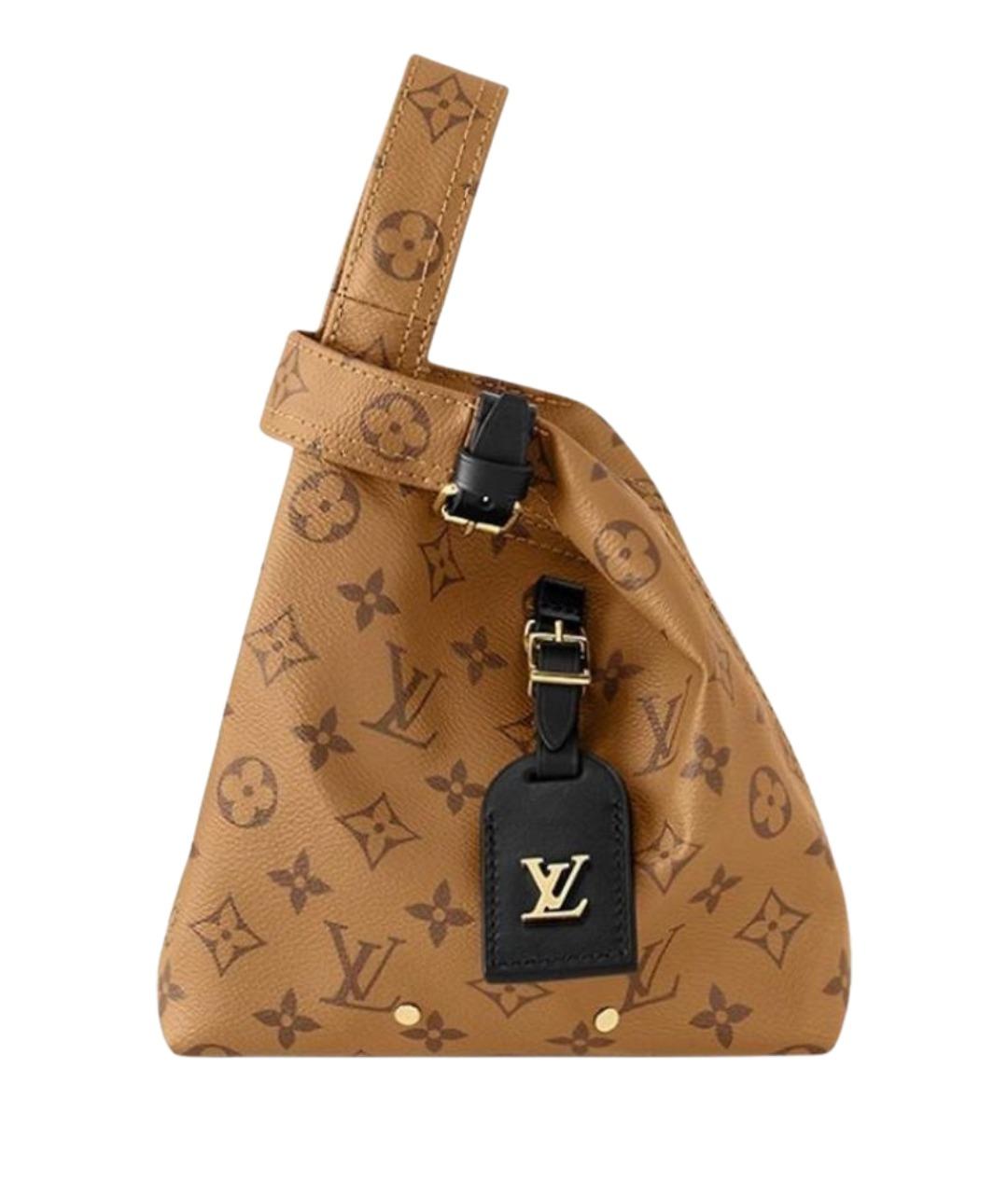 LOUIS VUITTON Коричневая сумка с короткими ручками, фото 1