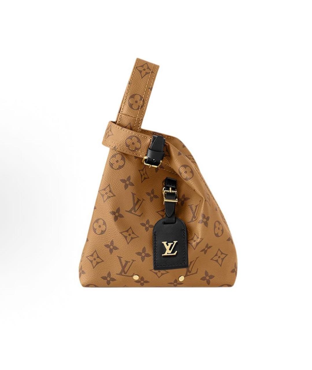 LOUIS VUITTON Коричневая сумка с короткими ручками, фото 5