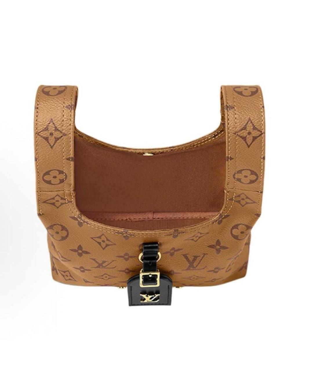 LOUIS VUITTON Коричневая сумка с короткими ручками, фото 3