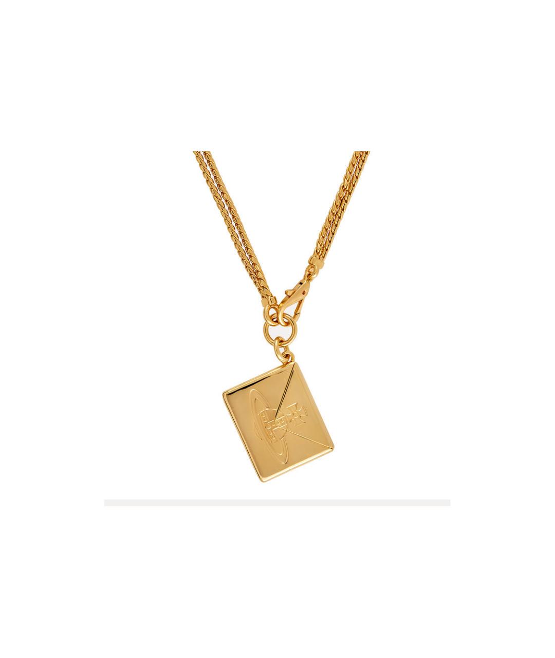 VIVIENNE WESTWOOD Золотое латунное колье, фото 5