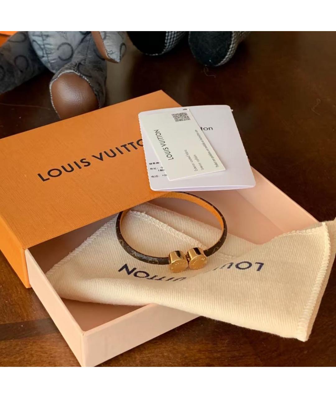 LOUIS VUITTON Коричневый браслет, фото 3