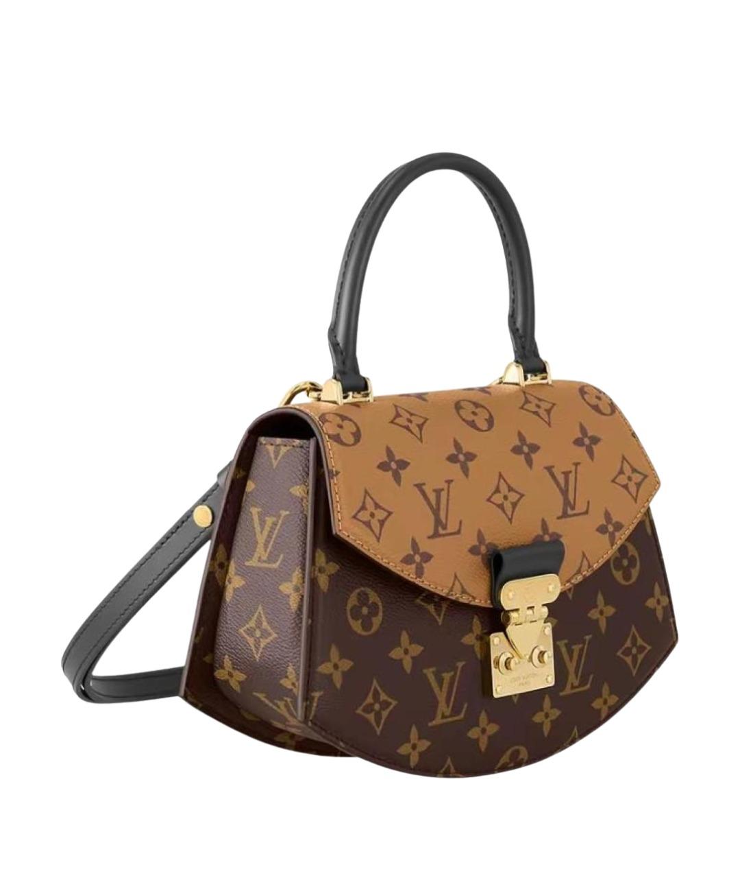 LOUIS VUITTON Коричневая сумка с короткими ручками, фото 1
