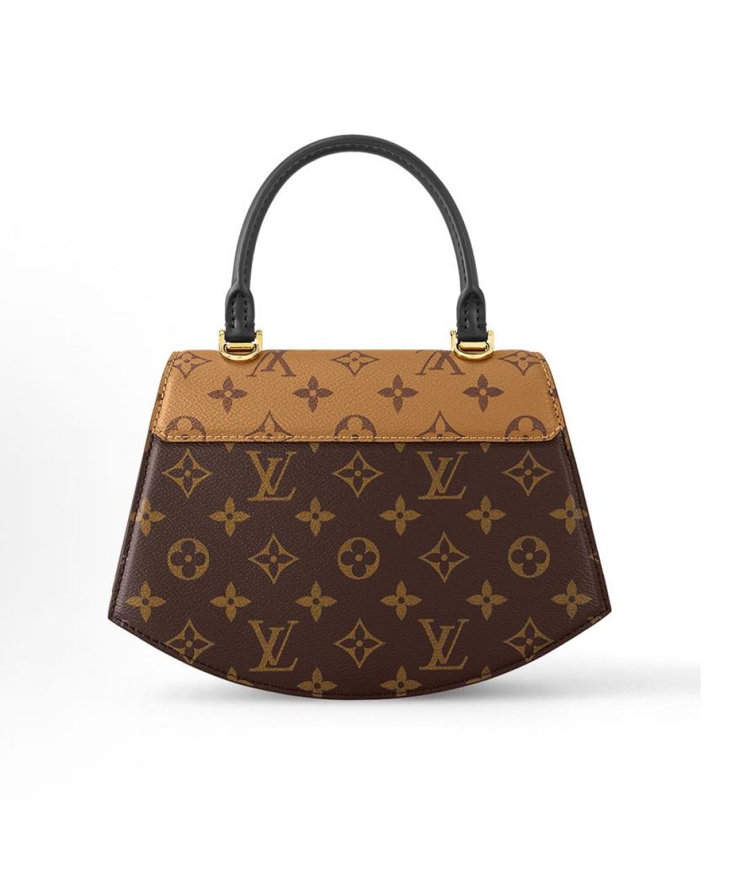 LOUIS VUITTON Коричневая сумка с короткими ручками, фото 2
