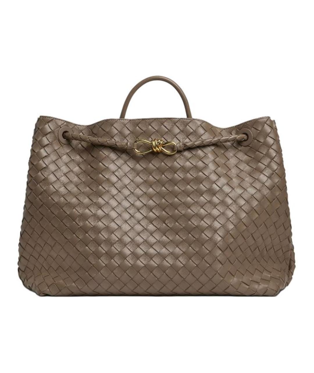 BOTTEGA VENETA Коричневая кожаная сумка через плечо, фото 1