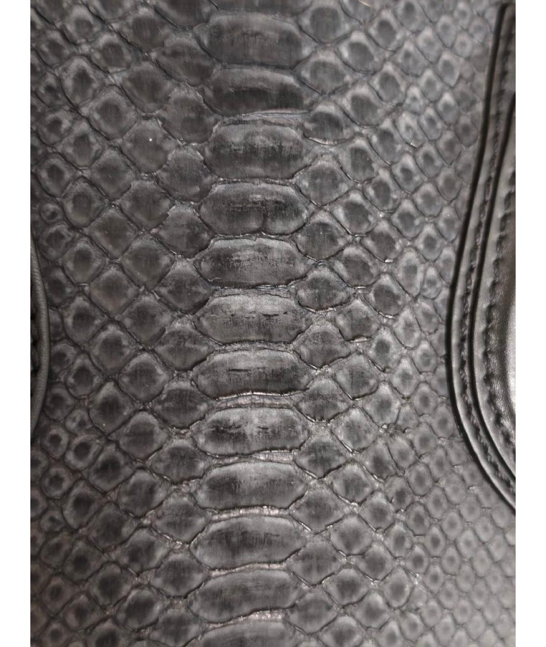 CELINE Черная кожаная сумка с короткими ручками, фото 9