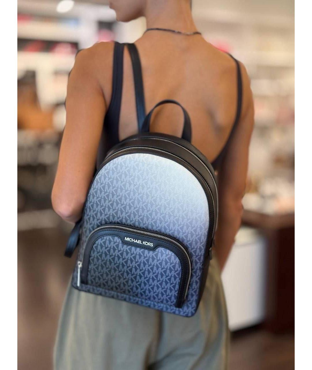 MICHAEL KORS Синий кожаный рюкзак, фото 3