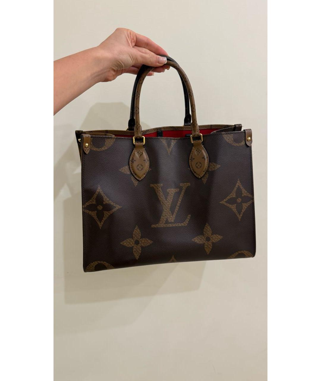 LOUIS VUITTON Коричневая сумка с короткими ручками, фото 8