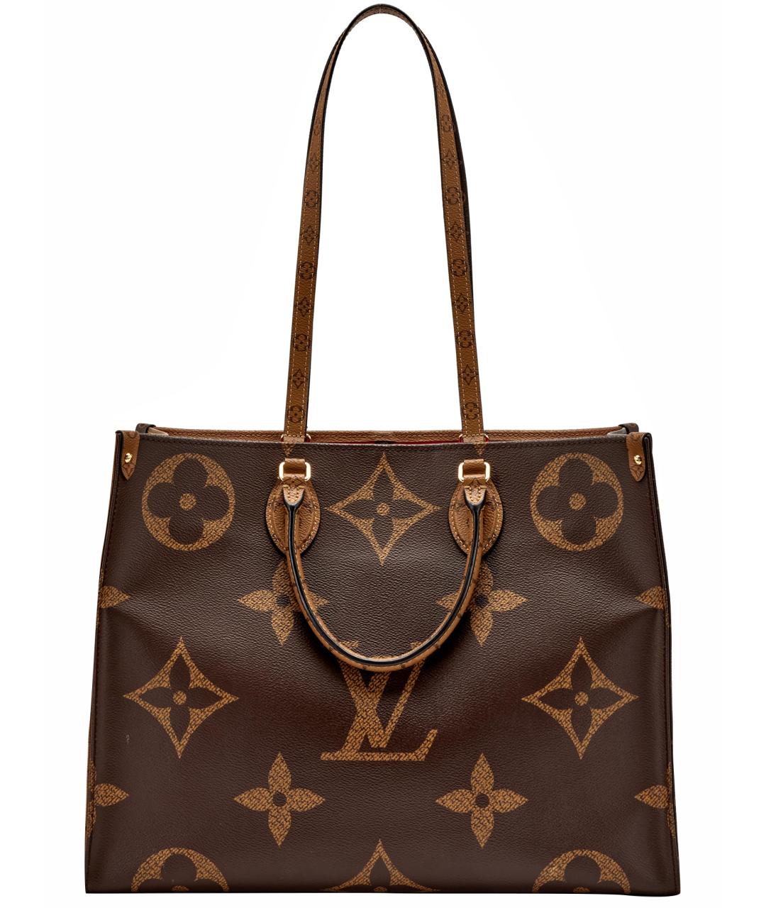 LOUIS VUITTON Коричневая сумка с короткими ручками, фото 1