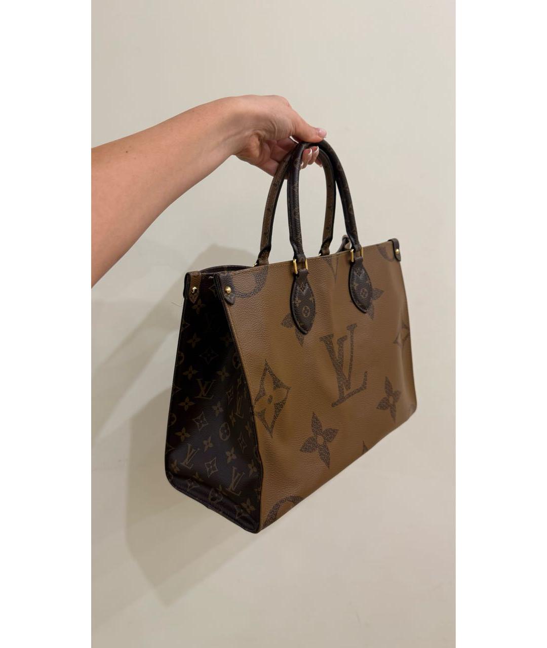 LOUIS VUITTON Коричневая сумка с короткими ручками, фото 2