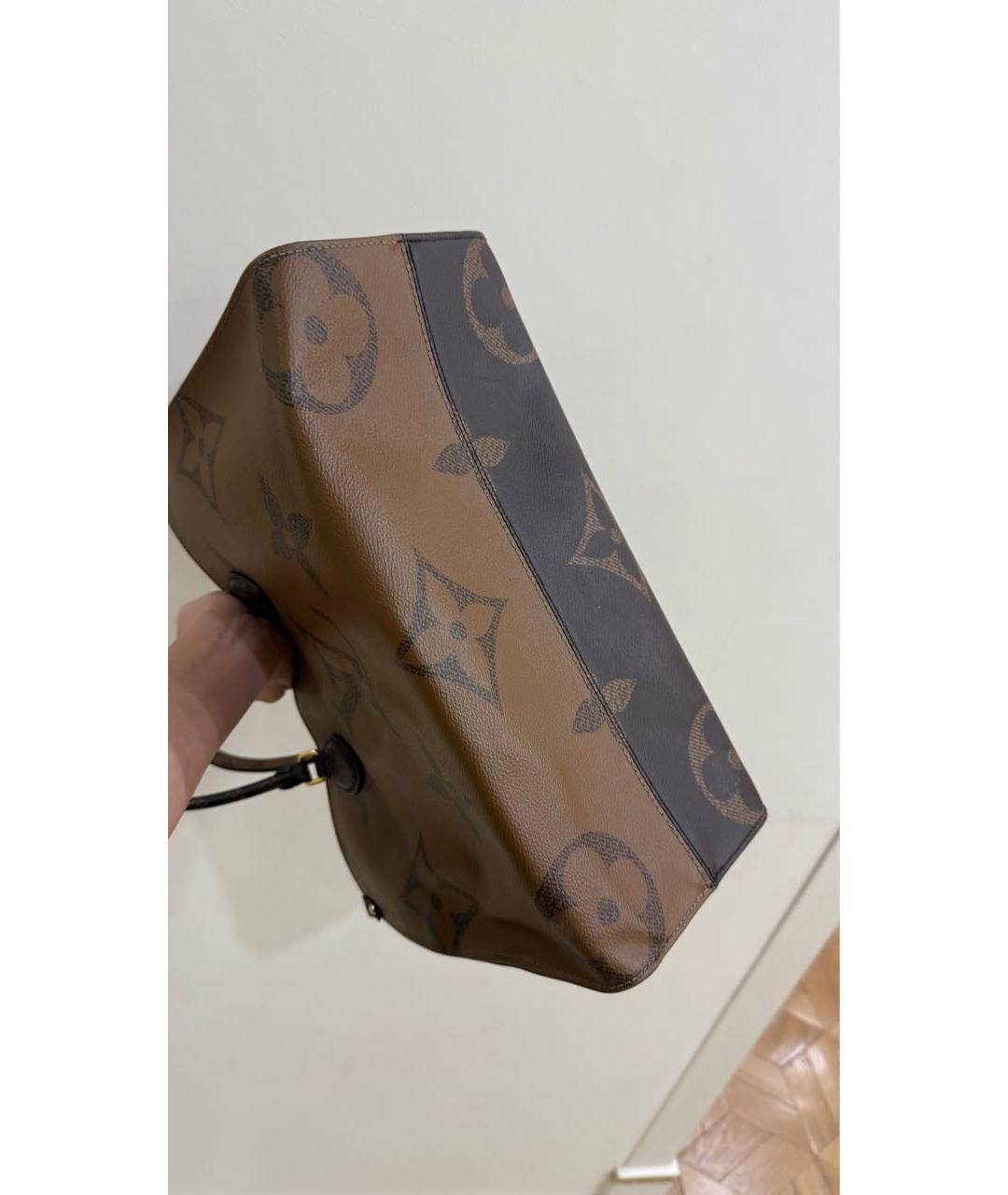 LOUIS VUITTON Коричневая сумка с короткими ручками, фото 6