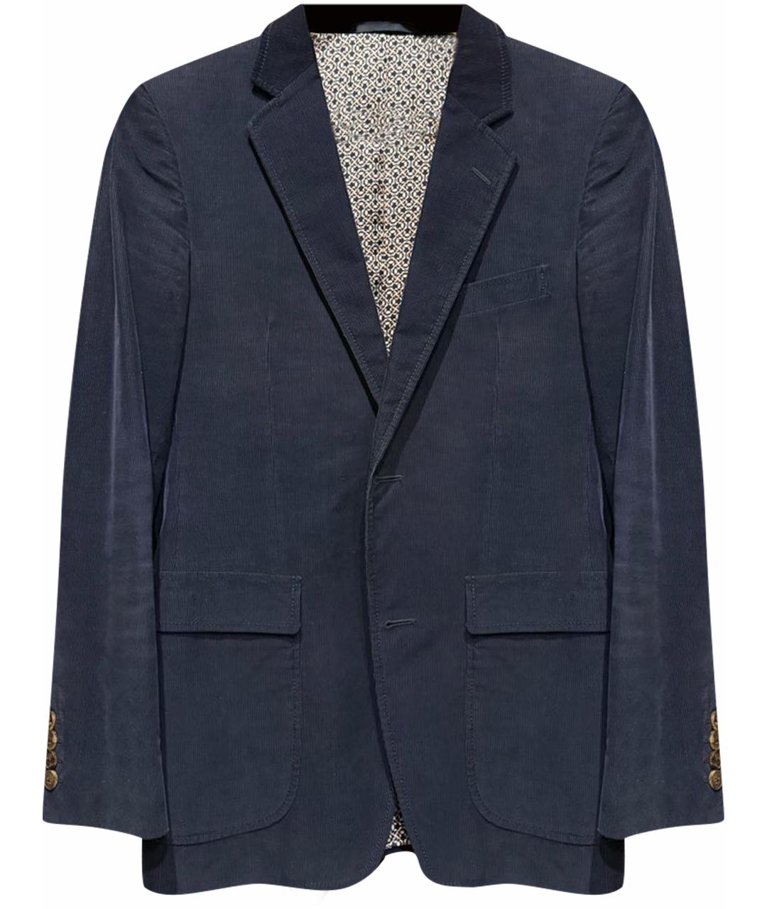 GUCCI Темно-синий вискозный пиджак, фото 1