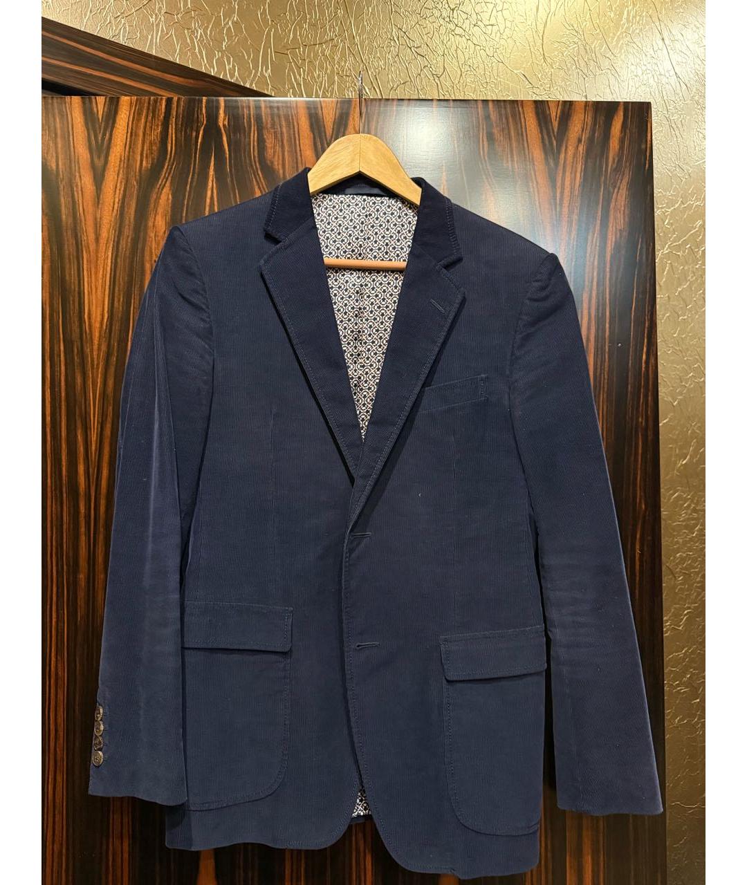 GUCCI Темно-синий вискозный пиджак, фото 5