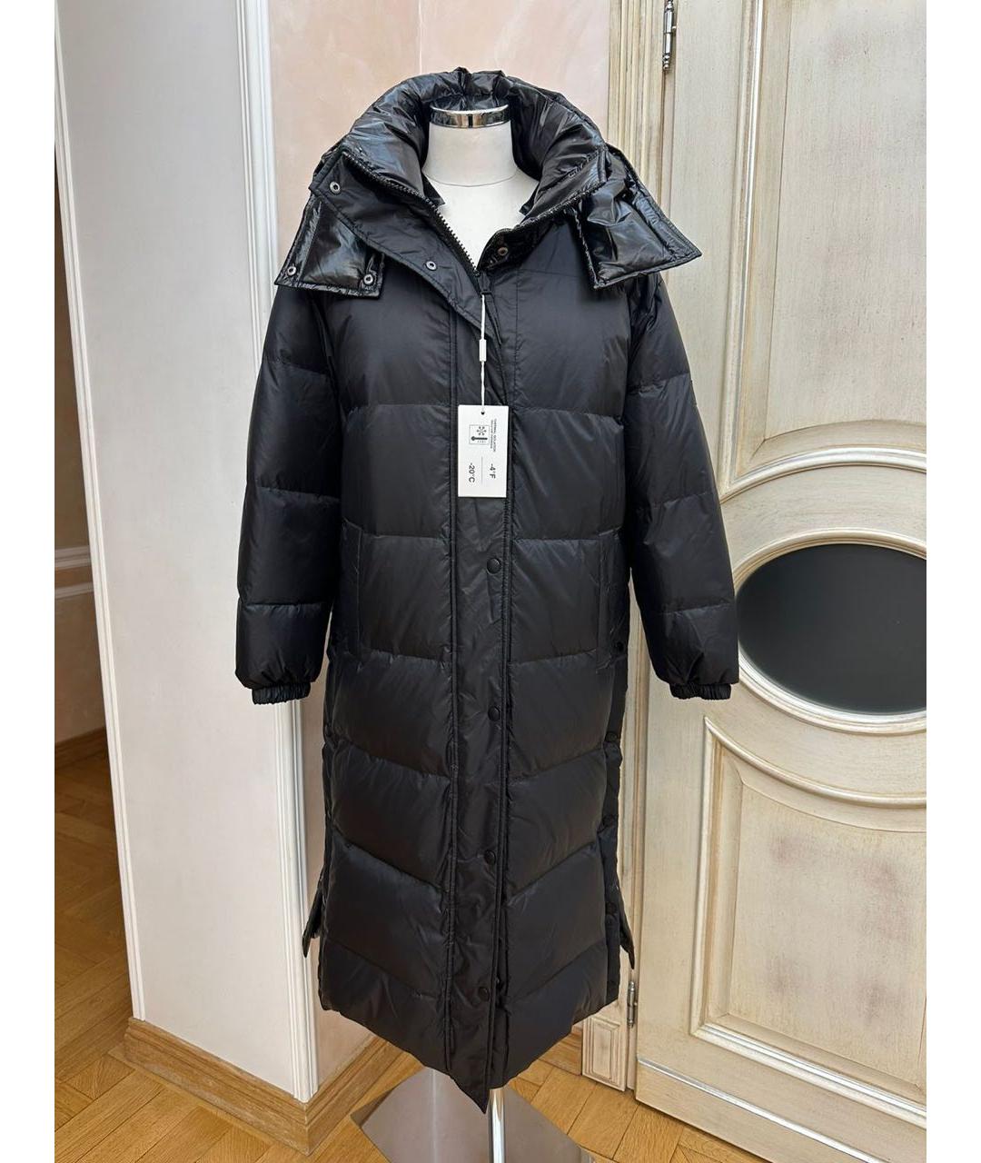 YVES SALOMON Черный полиэстеровый пуховик, фото 2