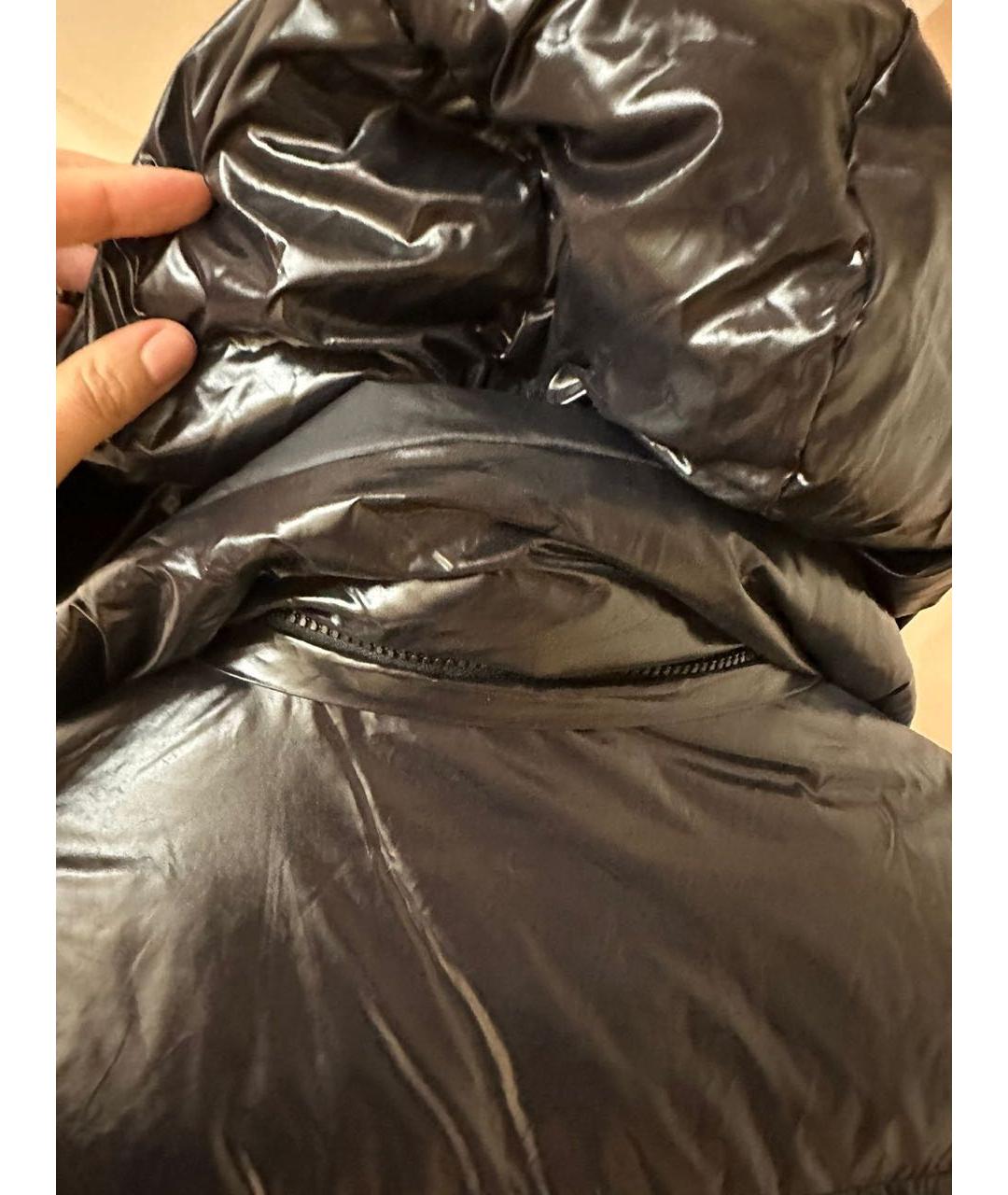 YVES SALOMON Черный полиэстеровый пуховик, фото 5